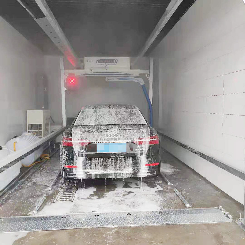 Lavaggio ad alta pressione reso facile Macchina per lavaggio auto a 360 gradi completamente automatica a braccio singolo