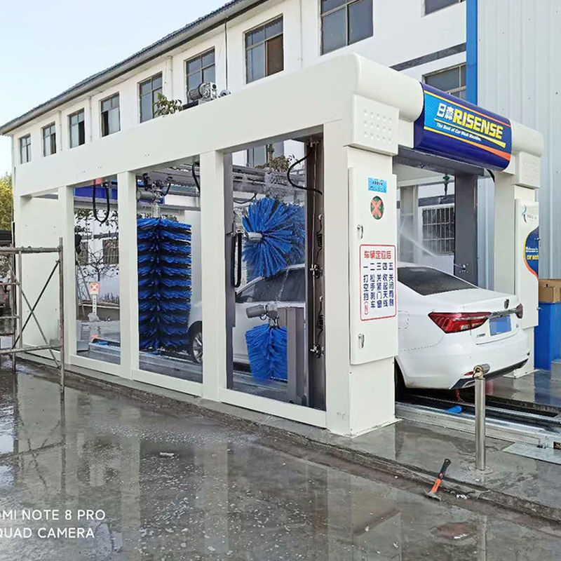Potente macchina da lavaggio automatica a spazzola per tunnel da 1500W per auto Jeep e pullman