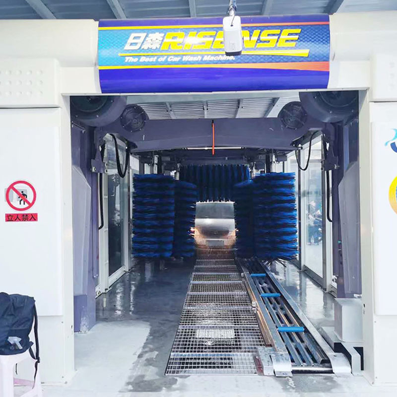 Potente macchina da lavaggio automatica a spazzola per tunnel da 1500W per auto Jeep e pullman