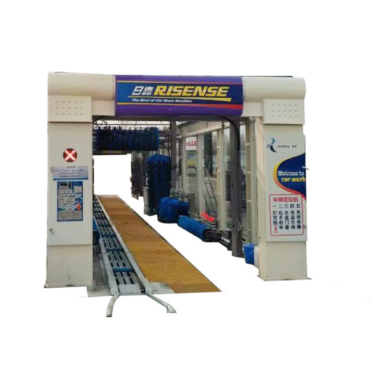 17580*3800*3440mm Tunnel di lavaggio automatico con 14 spazzole e asciugatrice d'aria