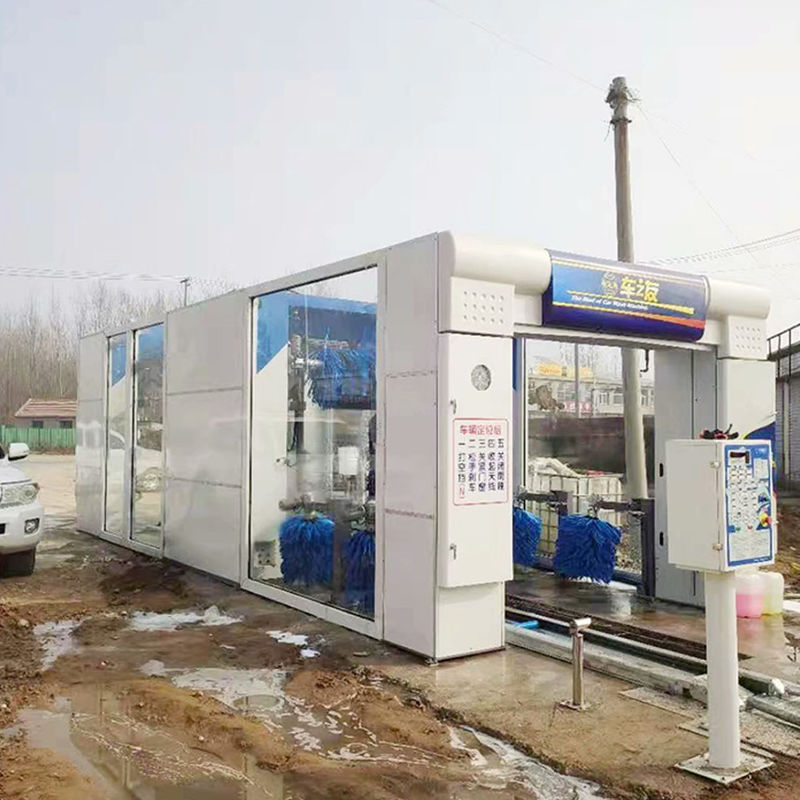 Prova la comodità del nostro sistema automatico di lavaggio con spazzola per il tipo di tunnel per auto