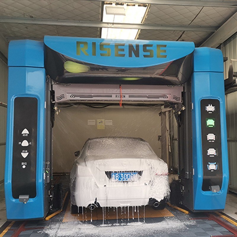 Cornice in acciaio galvanizzato a caldo Risense Double Arm Touch Free Brushless Car Wash System