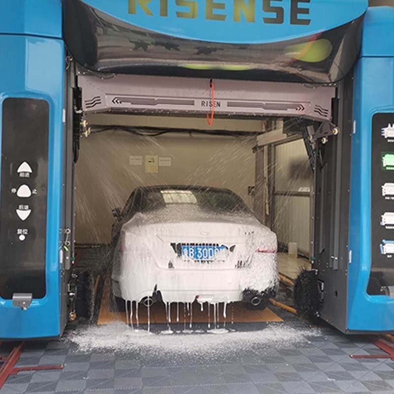 Cornice in acciaio galvanizzato a caldo Risense Double Arm Touch Free Brushless Car Wash System