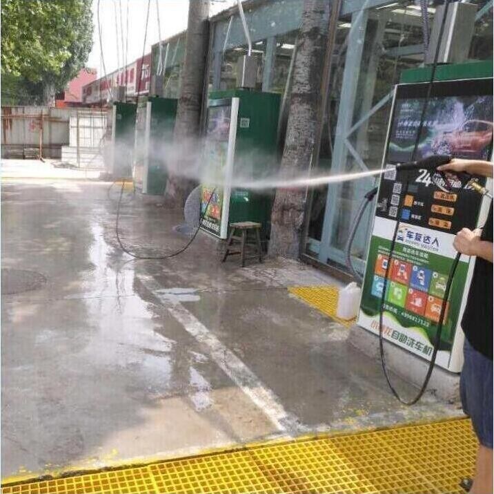 Lavatrice di auto in acciaio galvanizzato a caldo a fase singola 220V 5.5KW per stazioni a monete